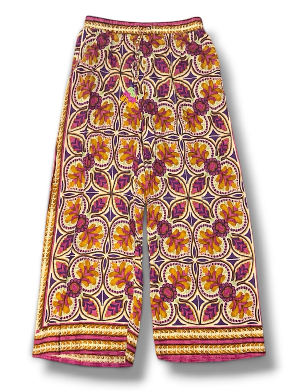 NWT Emerson Rose Wide-Leg Palazzo Boho Pants | Size Small